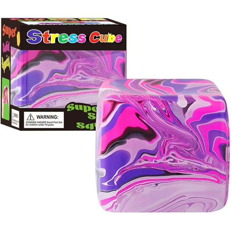 Swirl Squish Sensory Cube (Purple)
