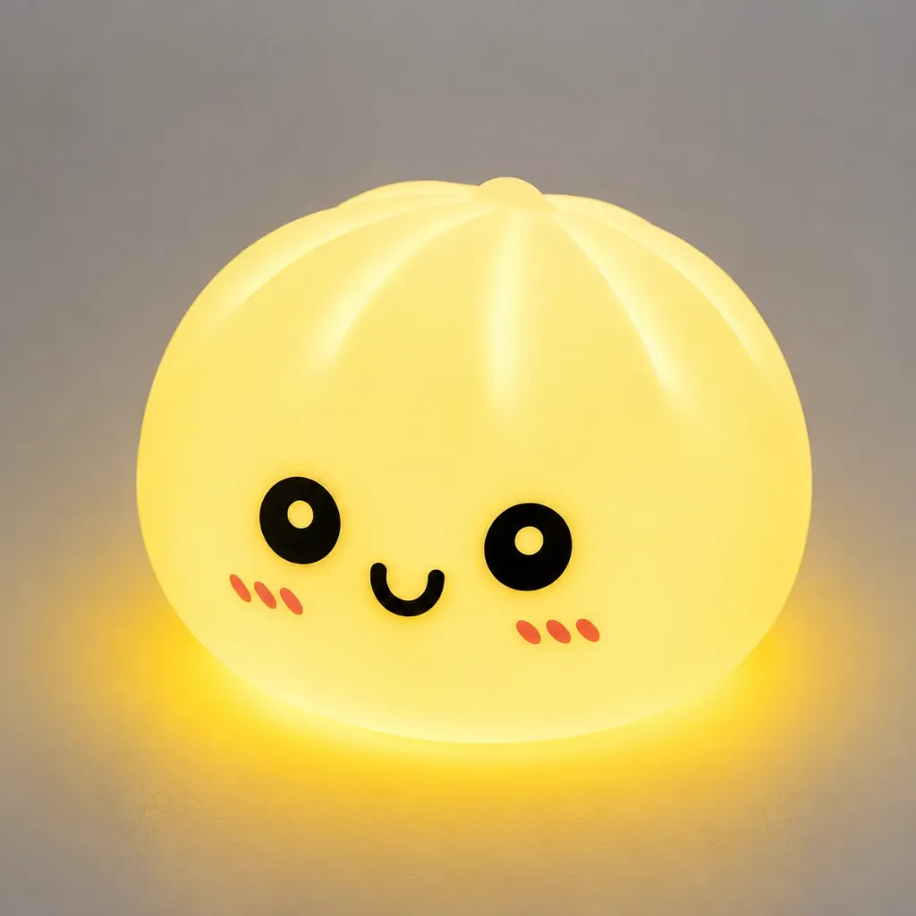 Kawaii Dumpling Night Light (Yellow)